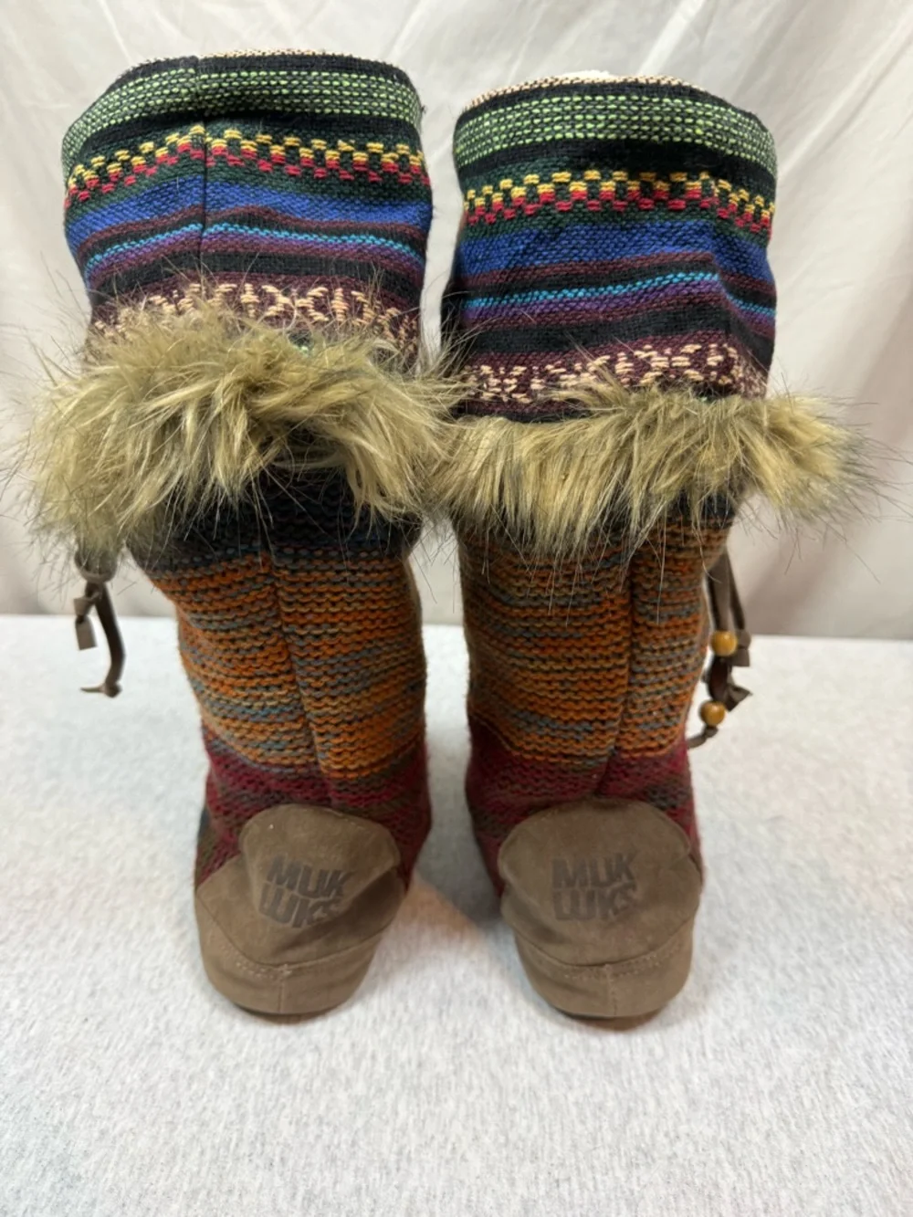 Muks Luks‎ Aztec Southwestern Sweater Boots 🧶